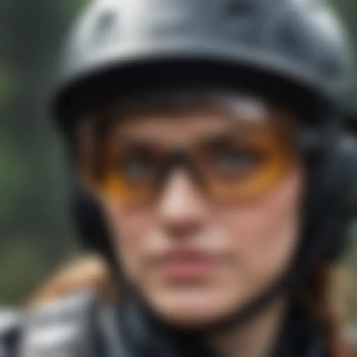 Close-up of eco-friendly gear used in extreme sports