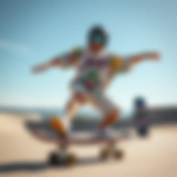 Skateboards and Matching Outfits Diverse range of skateboards and matching outfits