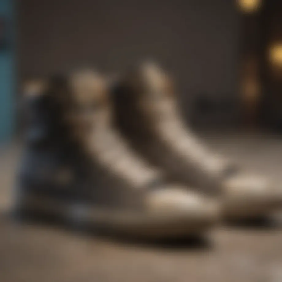 Historical evolution of skate high tops showcasing iconic designs