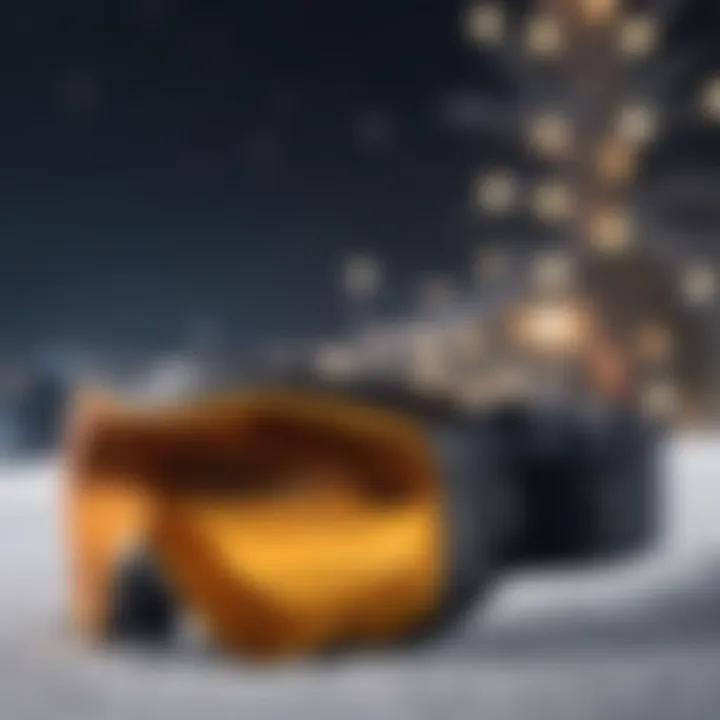 Illustration showing various types of snow goggles suitable for different night activities