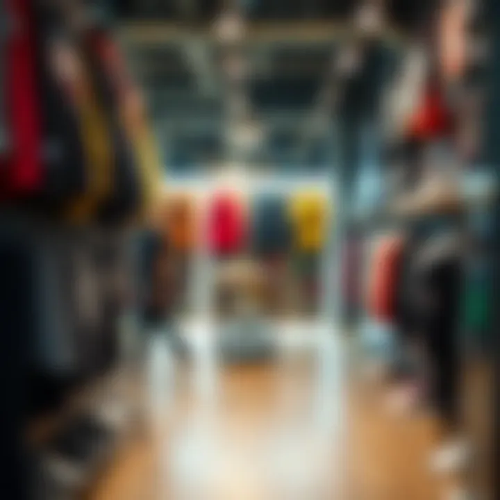 Interior of a local streetwear shop with diverse styles