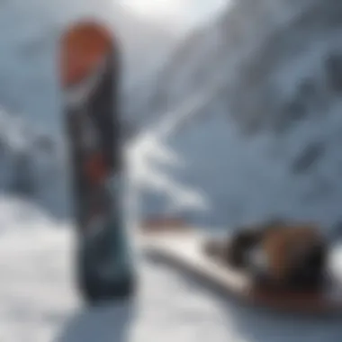 Various snowboard designs displayed