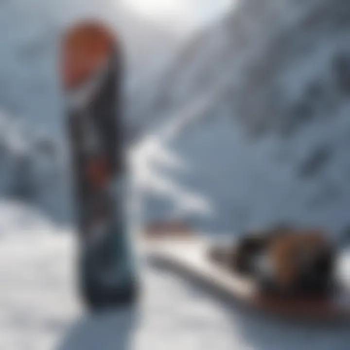 Various snowboard designs displayed