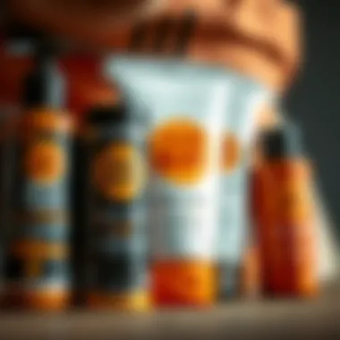 Close-up of Sun Bum products showcasing labels and textures