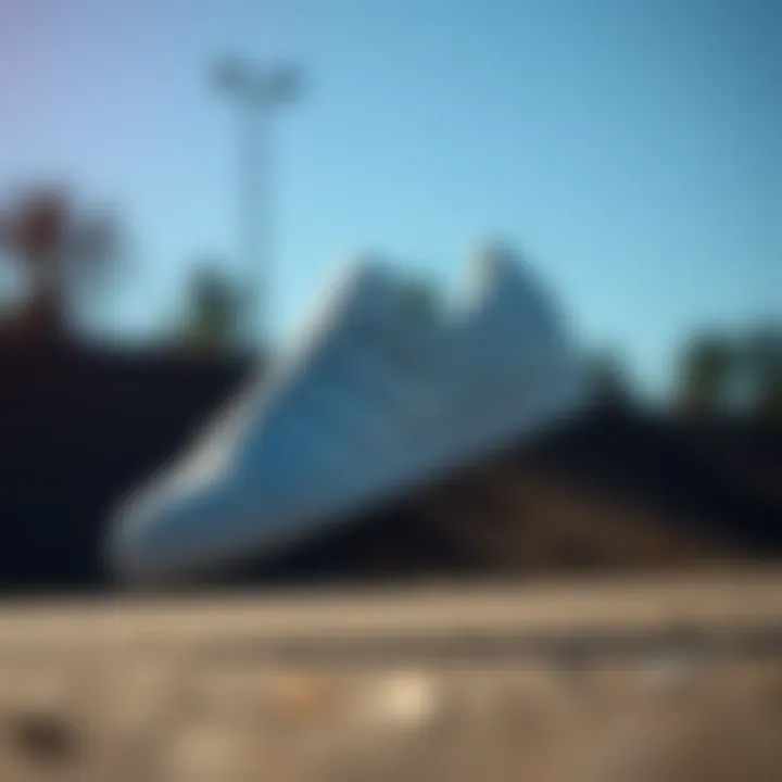 Adidas Samba ADV White in Action Adidas Samba ADV White in action during extreme sports