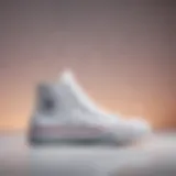 Stylish display of white Converse sneakers on a vibrant background