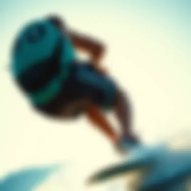 A performance-focused athlete showcasing board shorts in action