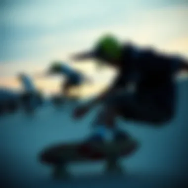 A montage of legendary skaters showcasing their unique styles