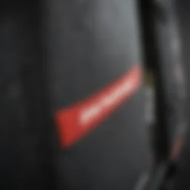 Close-up of the material used in a Dakine board bag