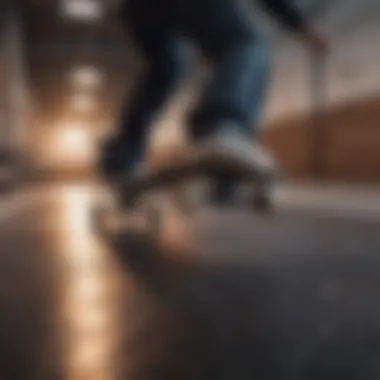 Skateboard Performance with Mob Black Grip Tape Skateboard with Mob Black Grip Tape in action