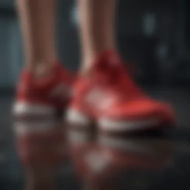 Innovative Technology in Adidas Red Shoes Innovative technology integration in Adidas footwear for enhanced performance.