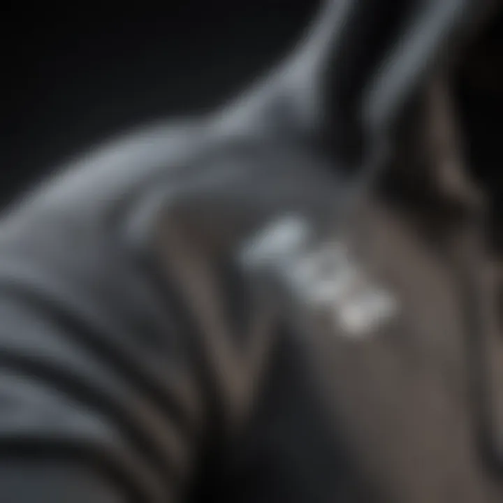 Close-up of the Element Hoodie's fabric showcasing its durability.