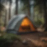 A high-quality Poler tent set up in a scenic camping location