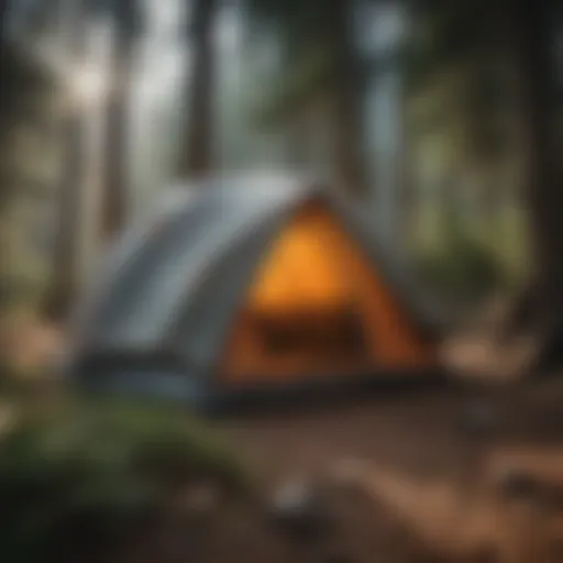 A high-quality Poler tent set up in a scenic camping location