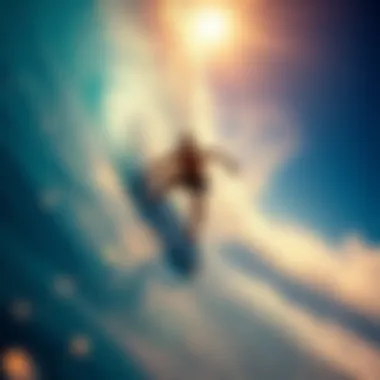 Surfer riding the FlowRider wave