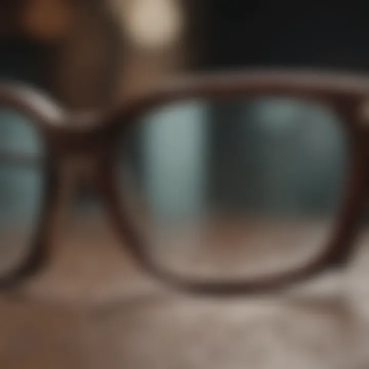 Close-up of Dragon Alliance glasses showcasing innovative lens technology