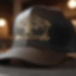 A close-up view of the Goorin Bros Cash Cow Hat showcasing its unique design elements.