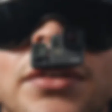 Close-up of GoPro Mouth Mount showcasing its design and functionality