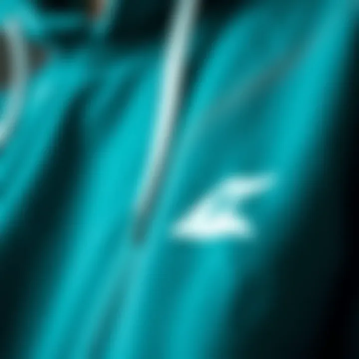 Detailed Fabric and Stitching of the Hoodie Close-up of the fabric and stitching of the hoodie