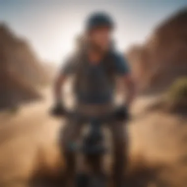 Unmatched Stabilization in High-Action Environments Action shot demonstrating the gimbal's stabilization in extreme sports