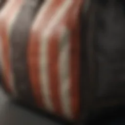 A close-up of a Vans checkered bag showcasing its unique pattern and texture.