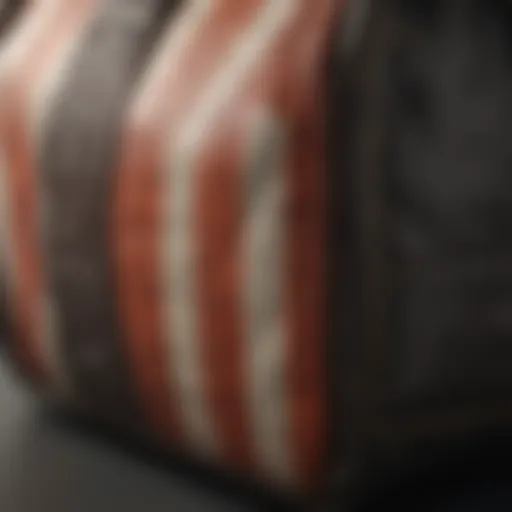 A close-up of a Vans checkered bag showcasing its unique pattern and texture.