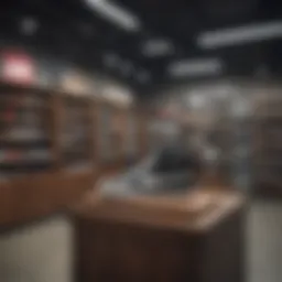 Interior view of the Lakai Store showcasing skate gear