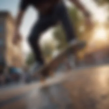 The Thrill of Skateboarding with Top Decks Skateboarder performing tricks with a popular deck