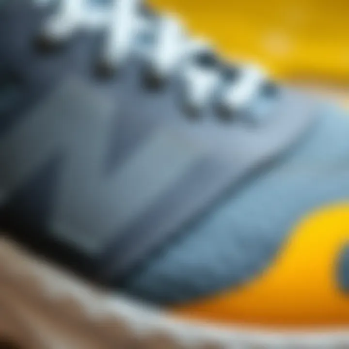 Materials and Technology in the New Balance 247 V2 Close-up of materials used in New Balance 247 V2, highlighting innovative technology