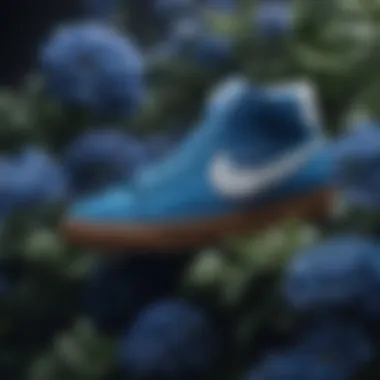 Nike Blazer Blue Flower showcasing its unique floral design