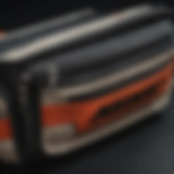 Close-up of the functional compartments in the Nike SB Fanny Pack