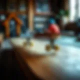 Realistic Fingerboard on a Wooden Surface Realistic fingerboard on a wooden surface