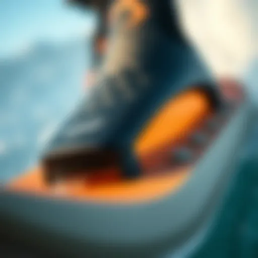Close-up view of the Reef Ortho X Slide showcasing its unique design and cushioning technology.