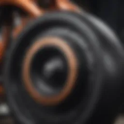 Close-up of Ride Engine foil technology showcasing its design