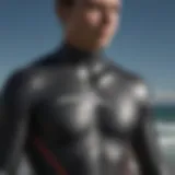 Close-up view of Rip Curl Flashbomb wetsuit showcasing advanced material technology