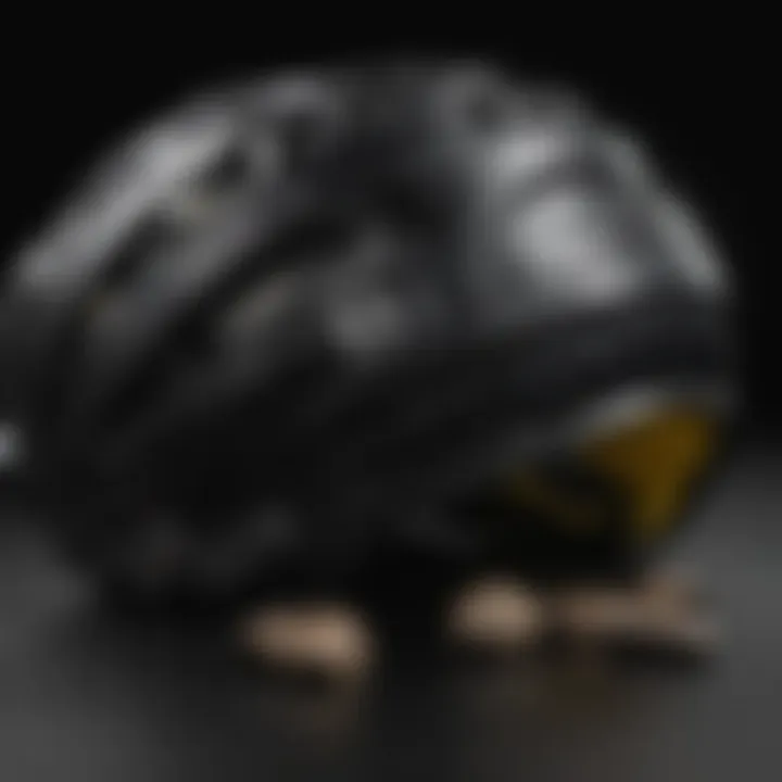 Close-up of the materials used in Salomon Speedcross Black