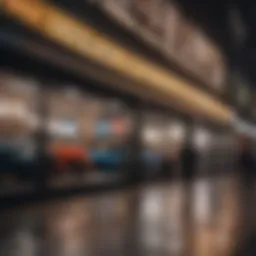 A vibrant storefront showcasing luxury brands at Potomac Mills.