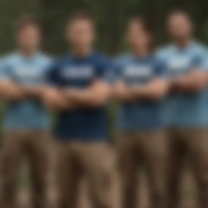 A group of extreme sports athletes gathered together, all wearing the Appa shirt