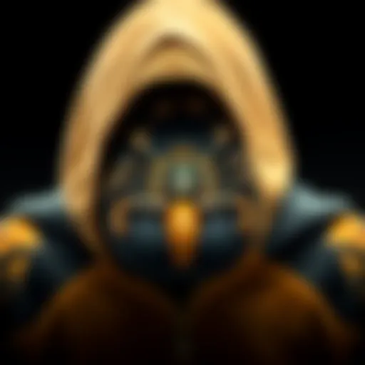 A close-up of the scorpion hoodie showcasing its intricate design and material.