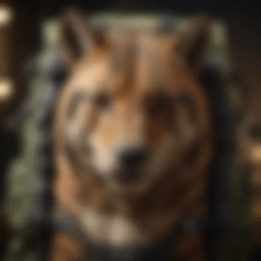 Detailed view of the Tasmanian Tiger backpack showcasing its unique design features.