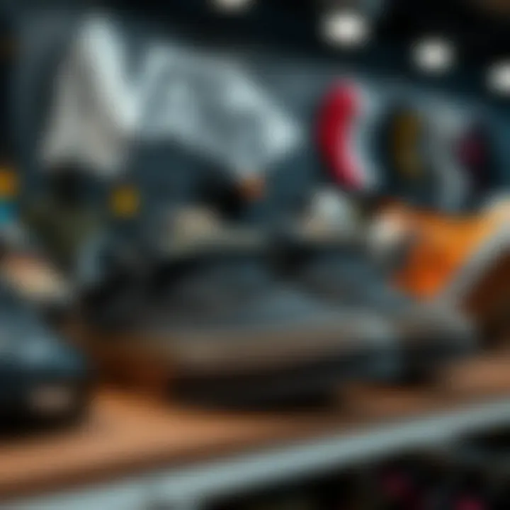Close-up of high-performance gear showcased at the Vans Platform
