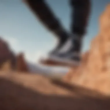 Vans UltraRange High in action during extreme sports activities