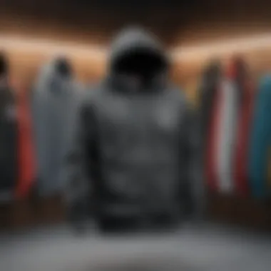 Various styles of Vans hoodies displayed together