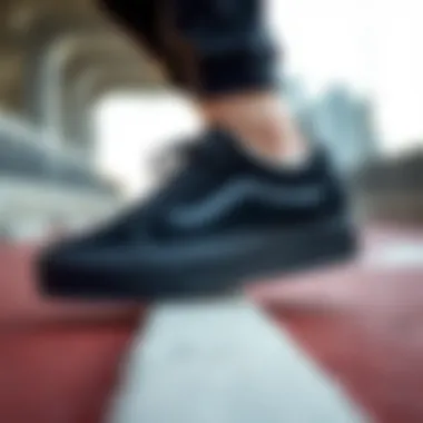 Versatility of Black Vans Platform Sneakers Black Vans platform sneakers showcasing their versatility