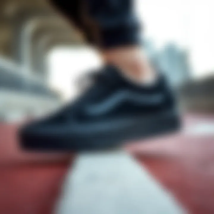 Versatility of Black Vans Platform Sneakers Black Vans platform sneakers showcasing their versatility