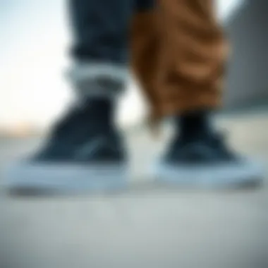 Styling Black Vans Platform Sneakers with Outfits Black Vans platform sneakers paired with various outfits