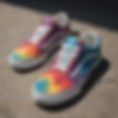 Collection of Tie Dye Vans Old Skool Sneakers A collection of Vans Old Skool Tie Dye sneakers in various colorways