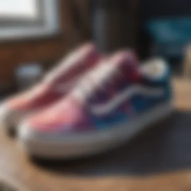Styling Vans Old Skool with Streetwear Vans Old Skool Tie Dye sneakers styled with casual streetwear