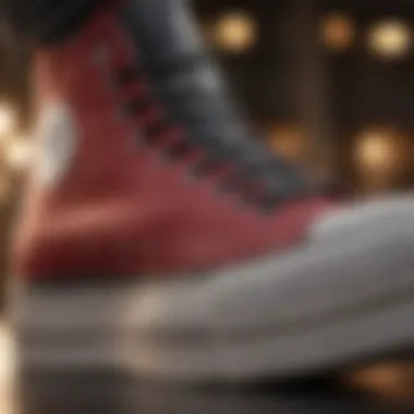 Detailed Features of Chuck Taylor All Star Lift Close-up of the unique features of the Chuck Taylor All Star Lift High Top Platform highlighting its design and craftsmanship.