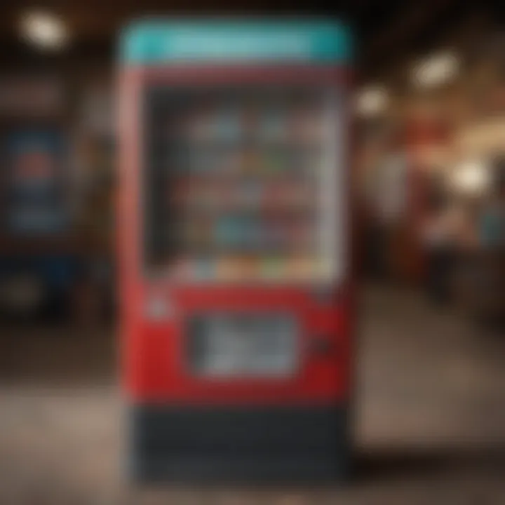 An antique vending machine filled with classic gum brands from the past
